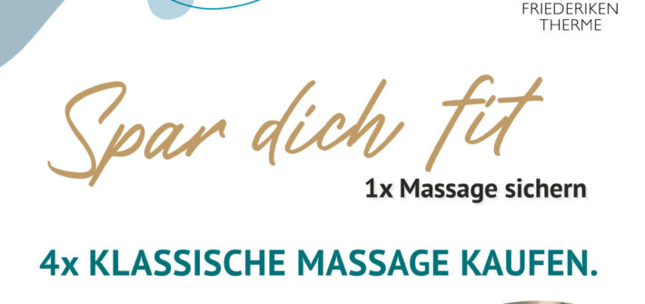 A1 Plakat Spa(r) dich fit Massage